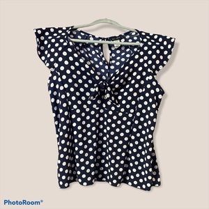 polka dot blouse